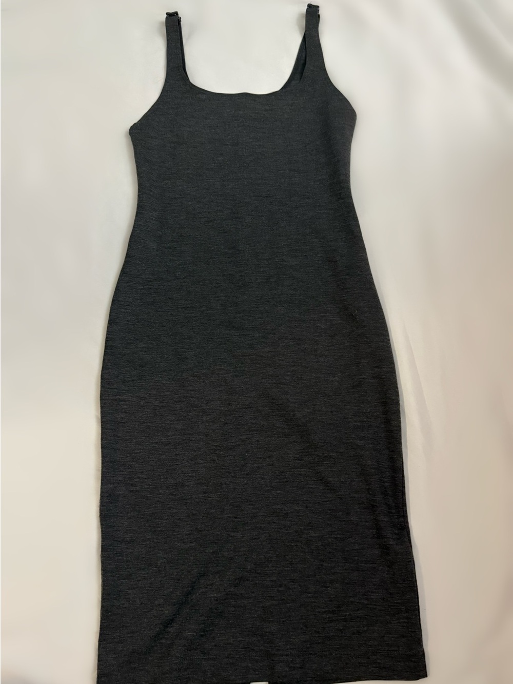 Zara Trafaluc Charcoal Gray Bodycon Maxi Dress Size Large